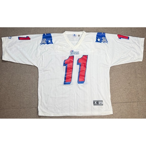 STARTER Other - Starter‎ Vintage Rare NFL New England Patriots #11 Drew Bledsoe Jersey Size XL